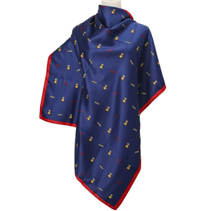 ผ้าพันคอไหมแท้ 100% ดีไซน์สั่งทำพิเศษ รุ่น Moq สำหรับผู้หญิง พับมือ ระบายอากาศได้ดี ลายดอกไม้สไตล์ชาติพันธุ์ เหมาะสำหรับฤดูใบไม้ผลิ ใช้งานได้หลากหลาย รับผลิตแบบ OEM - Product Image 5