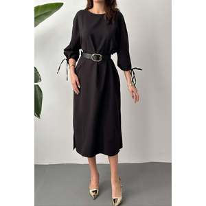 Abito nero con spacco <span class=keywords><strong>Topshop</strong></span> - Nero - Product Image 4