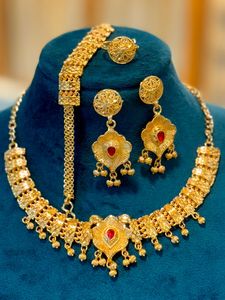 2024 Best Buy Ready Ship 24K chapado en oro Estilo Vintage conjunto de joyería de moda fabricante indio inspirado Comoras Mayotte-cobre - Product Image 2