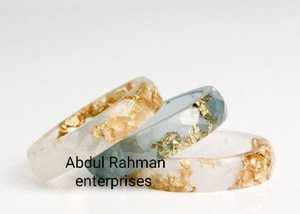 Brazaletes de resina redondos económicos para mujer al por mayor Diseño de flores transparentes Artesanía a precio de descuento - Product Image 2