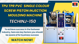 Máquina de Moldeo por Inyección de Suelas de Zapatos Technocrat Mouldings Nueva con Fuerza de Sujeción de 150 Toneladas, Motor y Rodamientos - Product Image 2