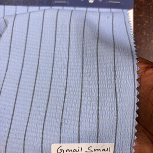 Petit tissu Gmail à rayures Seersucker de qualité supérieure pour chemises pour hommes, respirant et confortable, idéal pour les vêtements chauds - Product Image 5