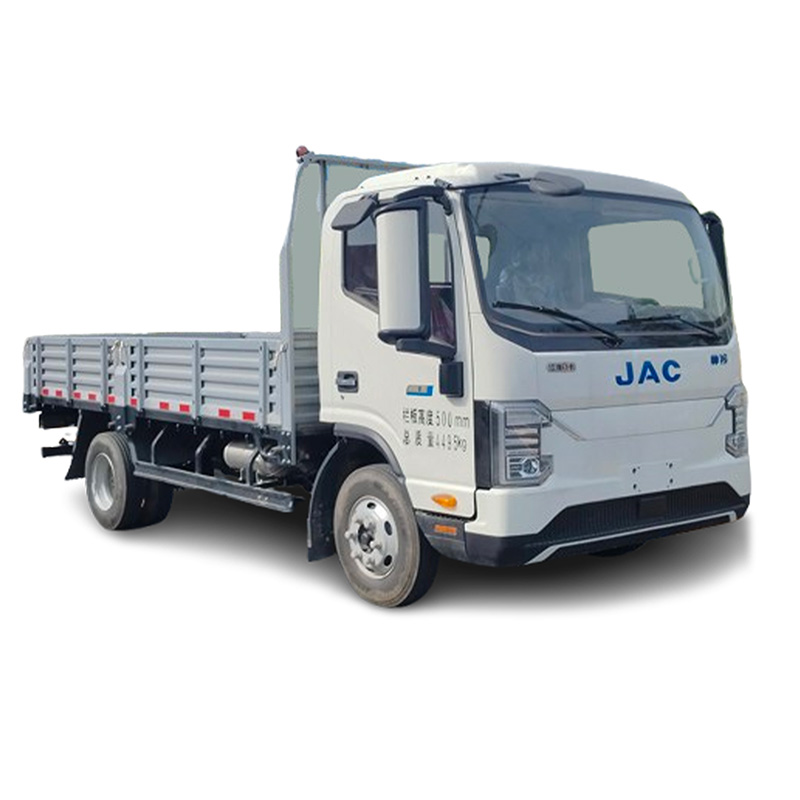 Большой аккумулятор JAC 4x2 Электрический Грузовой грузовик 4,2 м длина EV бортовой грузовик с быстрым зарядным устройством и медленным зарядным устройством