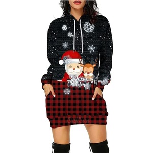 Sweats à capuche personnalisés de qualité supérieure pour femme sweats à capuche imprimés en 3D à épaules tombantes 2025 pull décontracté respirant 100% coton - Product Image 2