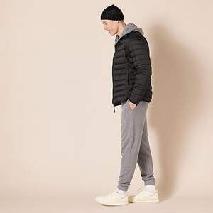 Chaqueta acolchada ligera de moda para hombre, abrigo térmico acolchado cálido de invierno con tela de lona impermeable y resistente al viento - Product Image 2