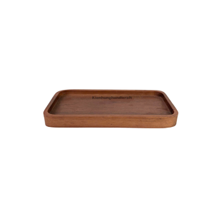 Elegante juego de platos de madera para el hogar, cocina, comedor y fiestas-Idea de regalo de diseño natural ecológico - Product Image 1
