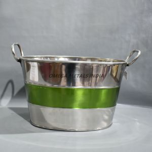 Refroidisseur de vin élégant en marbre et seau à glace parfait pour un dîner raffiné Refroidissement du champagne et divertissement avec style - Product Image 2