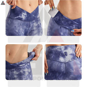 Venta al por mayor mujeres transpirable entrenamiento Yoga pantalones cortos cintura media botín Push up gimnasio Scrunch fruncido levantamiento de glúteos pantalones cortos deportivos de lona - Product Image 6