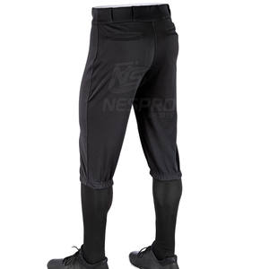 Pantalón de béisbol transpirable de secado rápido para hombre, cómodo, con botones, Color sólido, 100% poliéster, personalizable - Product Image 3
