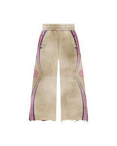 Survêtements évasés à l'eau avec fermeture éclair 500 GSM combinaison de jogging à jambe droite survêtement en détresse sweats à capuche et ensembles de pantalons de survêtement hommes - Product Image 4