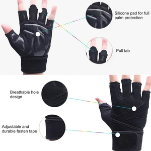 Guantes de Fitness Personalizables para Levantamiento de Pesas, Mayor Comodidad y Transpirabilidad, Diseño Personalizado, Estilo OEM/ODM para Gimnasio y Deportes - Product Image 6