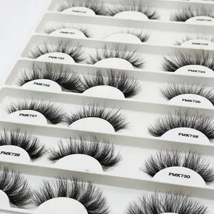 Trend ing Professional Fluffy Faux Cils Natürliche Faux Nerz Wimpern Streifen Wimpern