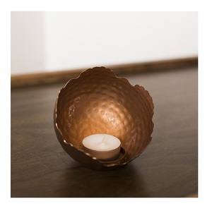 Juego de 4 luces en forma de cuenco de metal, portavelas para decoración del hogar, decoración de jardín, sala de estar - Product Image 6