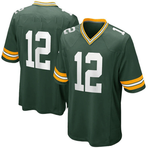 Camisetas de Fútbol Americano de Manga Corta, Transpirables, de Tallas Grandes, con Impresión por Transferencia de Calor, Bordado Personalizable, 100% Poliéster - Product Image 3