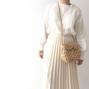 Nueva llegada rectángulo jacinto de agua hecho a mano bolso cruzado alta moda al por mayor para damas cierre abierto hecho en Vietnam - Product Image 3