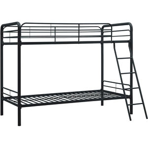 Cama de metal minimalista moderna con acceso seguro a la escalera - Product Image 4