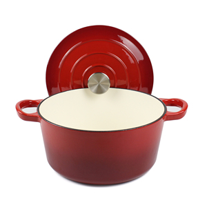 <span class=keywords><strong>Cocotte</strong></span> antiadhésive <span class=keywords><strong>en</strong></span> <span class=keywords><strong>fonte</strong></span> pour la cuisson du pain, four néerlandais multi-émaillé, 5,5 qt - Product Image 5