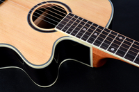 Kualitas tinggi dengan harga pabrik kayu Solid gitar dengan indian rosewood gitar kembali dan sisi