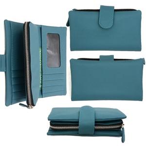 Cartera Grande de Diseñador de Cuero Genuino de Lujo de Alta Calidad, Impermeable, Cierre Abierto, Largo, Compartimento para Billetes, Ranuras para Tarjetas - Product Image 1