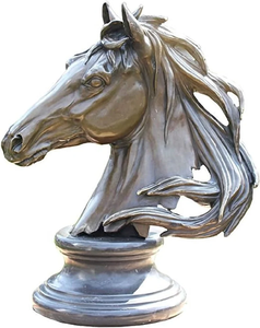 Escultura Moderna de Cabeza de Caballo de Metal, Elegante Busto Decorativo para el Hogar, Oficina o Exhibición en Galerías, Regalo de Aniversario y Regreso a Clases - Product Image 3