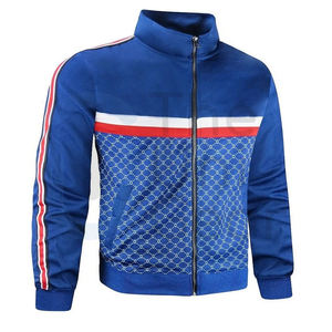 Chándal deportivo transpirable de alta calidad Unisex, chándal de invierno ligero personalizado, conjunto de pantalones y chaqueta sólida para hombres y mujeres - Product Image 1