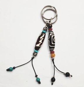 Handmade Artificial Amber Keychains Competitive Price Stone <b>Beads</b> Keychain for Wholesale - Product Image 4