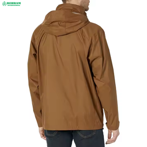 เสื้อแจ็คเก็ตกันลม Behram International สำหรับฤดูหนาว ฤดูใบไม้ผลิ ฤดูใบไม้ร่วง เหมาะสำหรับกิจกรรมกลางแจ้ง มีฮู้ด กันน้ำ ระบายอากาศ แห้งเร็ว มีซิป สำหรับผู้ชาย - Product Image 5