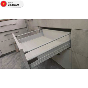 Cajones de Muebles Modernos con Extensión Total, Telescópicos de Metal para Cajones, Cierre Suave, Movimiento Suave, Fabricados en Vietnam, para Cocina y Comedor - Product Image 5