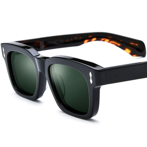 Occhiali da Sole Quadrati Vintage con Lenti Sfumate, Produzione all'Ingrosso OEM ODM, Design Personalizzato con Logo, Montatura Spessa in Acetato, Fornitore - Product Image 4