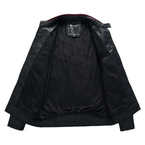 เสื้อแจ็คเก็ตผู้ชาย หนังแท้ ผ้าแคนวาส แฟชั่นลำลอง สไตล์ไบค์เกอร์ กันน้ำ สำหรับฤดูหนาว ผลิตในปากีสถาน ปี 2025 - Product Image 2