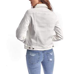 2025 nuevo diseño de chaqueta vaquera corta elegante para mujer de alta calidad de gran tamaño Reversible característica Color sólido Personalización de moda - Product Image 2