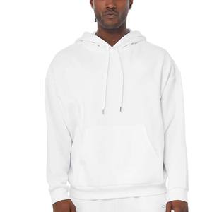 Sudadera con capucha Unisex Sudaderas con capucha Casual Jumper Sudaderas Hombres Fleece Plain Relaxed Fit Drop Shoulder Maroon Hoodie - Product Image 2