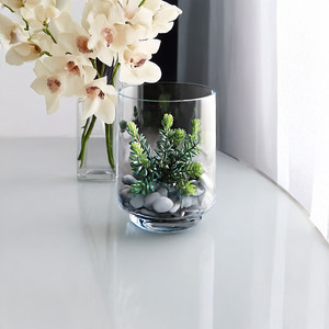 VHV4307 - Taylor Raised Hurricane Pillar Candle Holder / <b>Vase</b> - 6.6 - Product Image 3