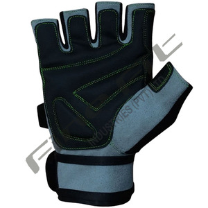 Vente en gros de Offre Spéciale gants d'entraînement en cuir avec demi-doigt et logo personnalisé haltérophilie respirante antidérapante dragonne réglable - Product Image 5