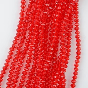 Cuentas sueltas de precio barato de fábrica Natural de alta calidad, cuentas de neumático de cristal facetado, cuentas de vidrio Rondelle para la fabricación de joyas - Product Image 1