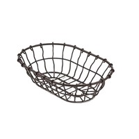 Panier en maille écologique avec poignée en bois, design moderne en fil métallique, rangement de cuisine polyvalent pour paniers à fruits