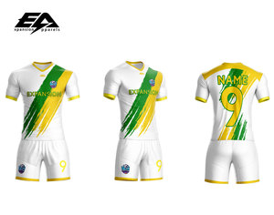 เสื้อฟุตบอลผ้าโพลีเอสเตอร์คุณภาพสูงเสื้อพิมพ์โลโก้ตามสั่ง - Product Image 2