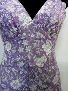 Women's Cotton Floral V-Neck Maxi Dress Sleeveless Summer Dress with Ruffle Hem for Beach or Casual Wear - Product Image 2