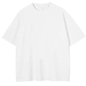 Haut classement plaine coton lourd luxe t-shirt unisexe impression personnalisée Logo cou blanc hommes col rond sport t-shirt pour hommes - Product Image 2