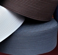 Chapeau de prière musulman Huzaifa Kufi personnalisé avec logo, en polyester, pour adultes, accessoires de couvre-chef islamique légers, vente en gros