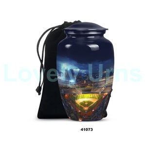 Gran oferta, urna para adultos de cremación de serpiente de aluminio púrpura grande para cenizas humanas, urna funeraria decorativa de tamaño completo con bolsa de terciopelo gratis - Product Image 3