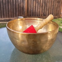 Bol chantant tibétain en laiton, frappé à la main, impression UV, vibrations profondes et son apaisant, pour la pleine conscience, la guérison et la relaxation