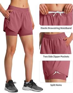 Short en denim de coton taille haute pour femme bouton croisé extensible jambe droite manchette brute respirant lavé techniques motif chaud - Product Image 4