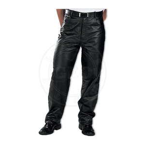 Fashion Pants New Style Soft Sheep <b>Leather</b> <b>Trouser</b> For Men - Product Image 5