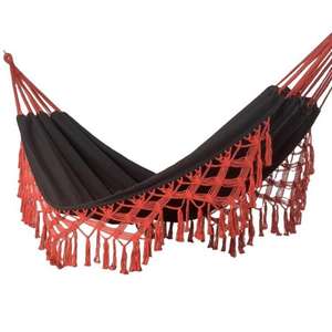 Hamaca Doble Antideslizante para Acampar al Aire Libre con Borlas, Gran Venta - Product Image 3