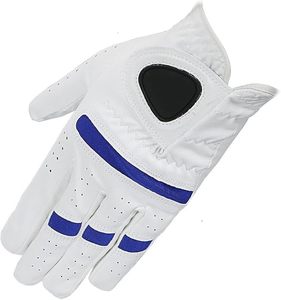 Gants de golf pour hommes, main gauche, en cuir véritable super doux avec tissu respirant en microfibre, accessoire de sport de plein air - Product Image 1