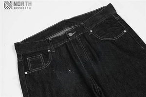 Pantalones Vaqueros Personalizados para Hombre, Estilo Holgado, Impresión Láser, Estilo Vintage, Lavado Urbano, Pantalones Vaqueros Casuales para Hombre - Product Image 4