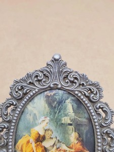 Chic argent ovale Design cadre élégant décoratif porte-Photo affichage de Table pour la décoration intérieure bureau événement cadeau de mariage - Product Image 6