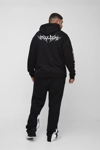 2025 invierno Sudadera con capucha de gran tamaño para hombre con serigrafía de algodón pesado calidad Impresión de logotipo personalizado OEM 320GSM 350 400GSM - Product Image 2