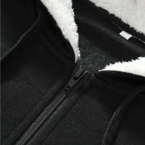 Plein Noir Élégant Respirant En Gros Fermeture Éclair up Hommes Hoodies Bas Prix Logo Personnalisé Hommes Hoodies Top Qualité Coton Hommes Hoodies - Product Image 5